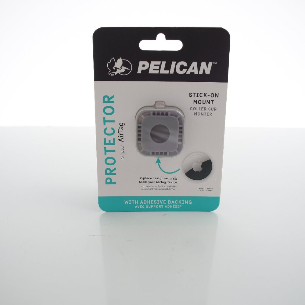 Pelican AirTag Protector Stick On Mount - Gray